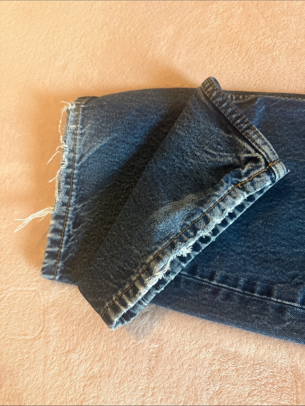 Levi's Dark Blue Classic Straight Jeans Men’s 505 - Picture 4 of 4